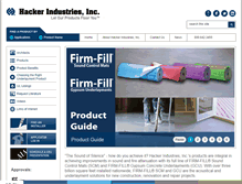 Tablet Screenshot of hackerindustries.com